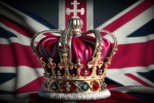 Monarchy Kingdom United UK Britain Great Symbols Background Flag UK Crown State Imperial Royal