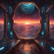 © Inspire Studio - futuristic alien spaceship view