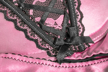 Canvas Print - Lingerie details closeup