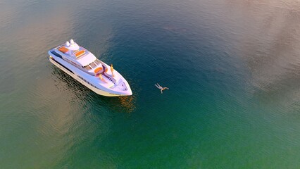 Wall Mural - Modern yacht