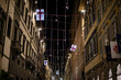 First Christmas lights in Florence, Italy