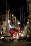Fototapeta Na sufit - First Christmas lights in Florence, Italy
