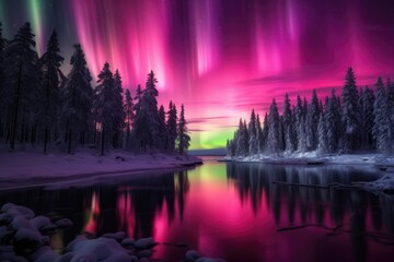 pink northern lights