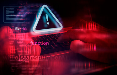 malware attack virus alert , malicious software infection , cyber security awareness training to pro