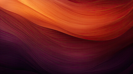 Wall Mural - Dark orange brown purple wave abstract texture. Gradient.  Copper color , Cherry gold vintage elegant background with space for design. Halloween, Thanksgiving, autumn. Web banner. Wide. Panoramic.