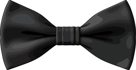 Sticker - Black bow tie clip art