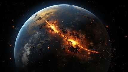 planet in space