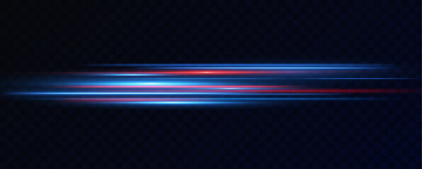 Wall Mural - Vector illustration of a blue color. Light effect. Abstract laser beams of light. Chaotic neon rays of light