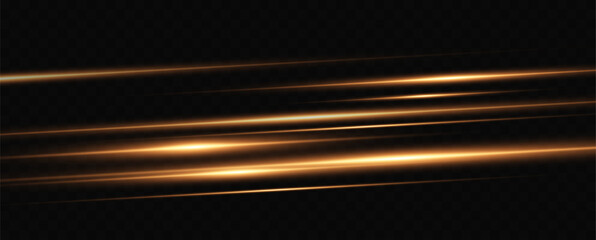 Aufkleber - 
Set of golden horizontal highlights. Laser beams, horizontal light lines. Set of transparent vector glow light effects, explosion, shine, spark, solar flare.