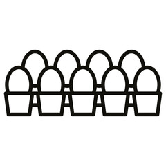 Sticker - egg carton icon