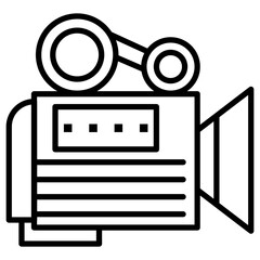 Canvas Print - Video Camera Icon