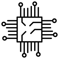 Poster - CPU Processor Icon