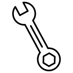 Canvas Print - Wrench Icon