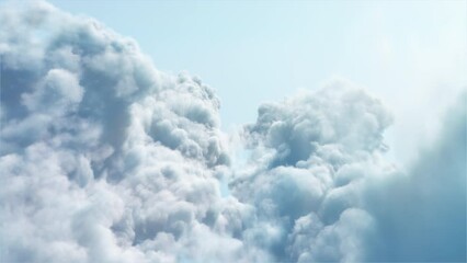 Wall Mural - clouds_on blue sky