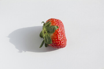 Wall Mural - fresh strawberry isolated white background