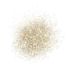 Gold sparkles on transparent background