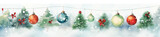 Fototapeta Pokój dzieciecy - Merry Christmas and Happy New Year greeting card template