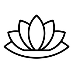 Canvas Print - Lotus Flower Icon