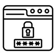 Website Password Icon