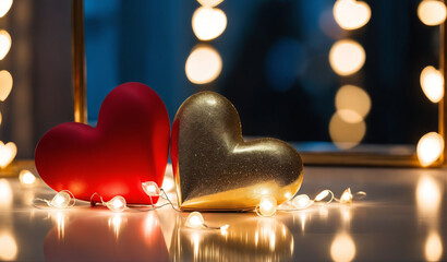 Wall Mural - valentine generative ai background