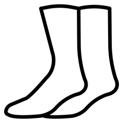 Poster - Ski Socks Line Icon