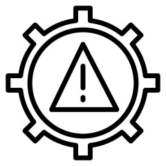 Wall Mural - Incident Management Line Icon