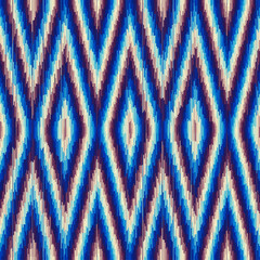 Aufkleber - Seamless striped pattern in Aztec style. Folk embroidery.. Aztec ikat style. Seamless vector image. Thin lines