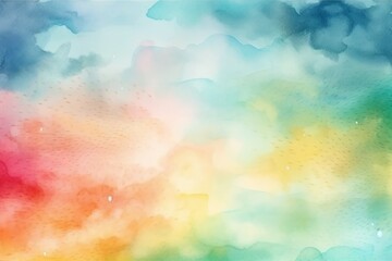 Wall Mural - Watercolor abstract colorful background. Generative AI