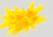 canvas print picture - 黄色の粒子が爆発する抽象的な背景
