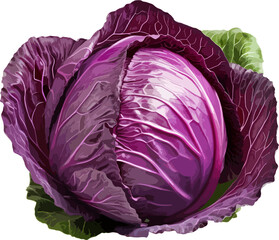 Wall Mural - Red cabbage clip art