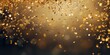 Festive background of golden confetti falling dow. Copy space for text