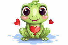 Cute Frog Character Love Theme