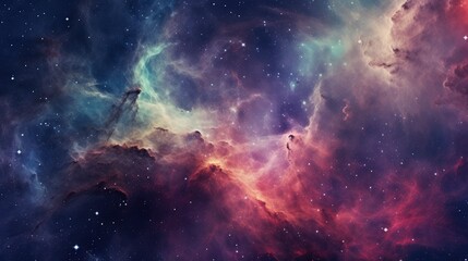  Colorful nebula, detailed high resolution professional space photo
