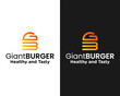 GB letters monogram burger restaurant logo design.