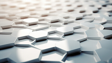 Wall Mural - Abstract design element with geometric background of hexagons shape pattern