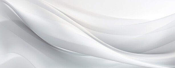 Wall Mural - White background with curves and waves, in the style of translucent overlapping, flowing fabrics, UHD, soft tonal shifts abstract white background