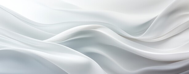 Wall Mural - White background with curves and waves, in the style of translucent overlapping, flowing fabrics, UHD, soft tonal shifts abstract white background