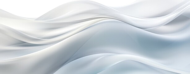 Wall Mural - White background with curves and waves, in the style of translucent overlapping, flowing fabrics, UHD, soft tonal shifts abstract white background