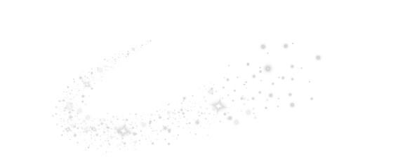 Wall Mural - White dust sparks and golden stars shine with special light. Sparkles. Christmas light effect. Sparkling magical dust particles. Abstract light lines of motion and speed, with flying dust glitter. PNG