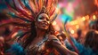 © David - Beautiful samba dancers performing in a carnival