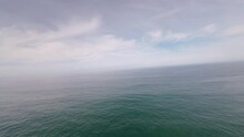 FPV Drone Flying Over The Atlantic Ocean On The Wild And Beautiful Alentejo Coast In Portugal. Aerial Perspective In First Person View, POV