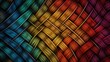 Stained glass window background with colorful Basket abstract.	