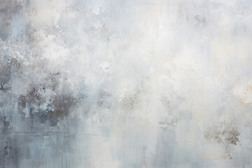 Abstract textured background with a blend of white and grey hues with subtle hints of rust, resembling a weathered wall.