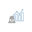 © rohmad - Death rate decline concept line icon. Simple element illustration. Death rate decline concept outline symbol design.