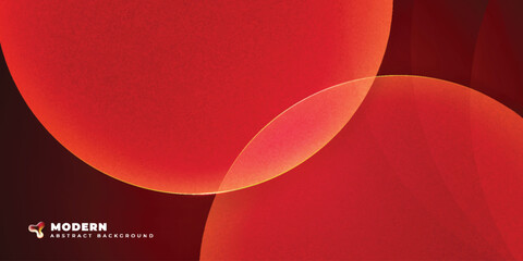 Wall Mural - background abstract design with orange and red color circle shapes fluid gradient background shapes 