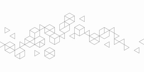 Abstract geometric technological background. Vector creative design.