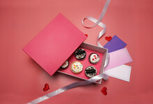 Tasty Cupcake On Plain Background Product Photoshoot