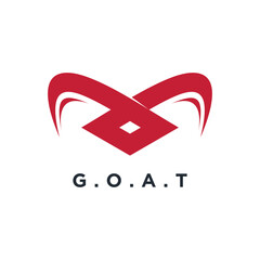 Wall Mural - goat design element icon vector with creative concept for business person
