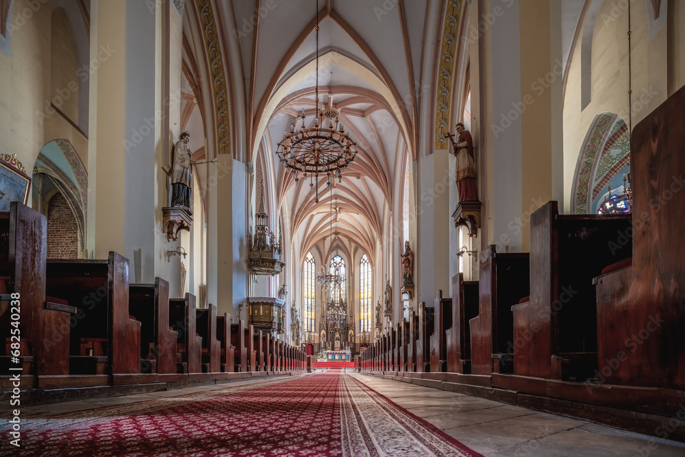 Stock Foto gotyckie Sklepienie W redniowiecznym Ko ciele Katolickim 