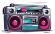 © Soksan Ink - Vintage 80s Boombox